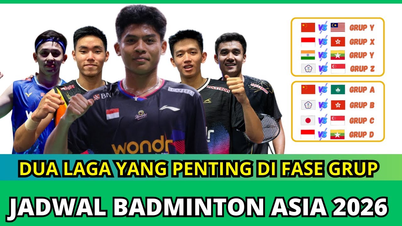 Jadwal Badminton Asia Team Championships #badmintonasia #bac2026
