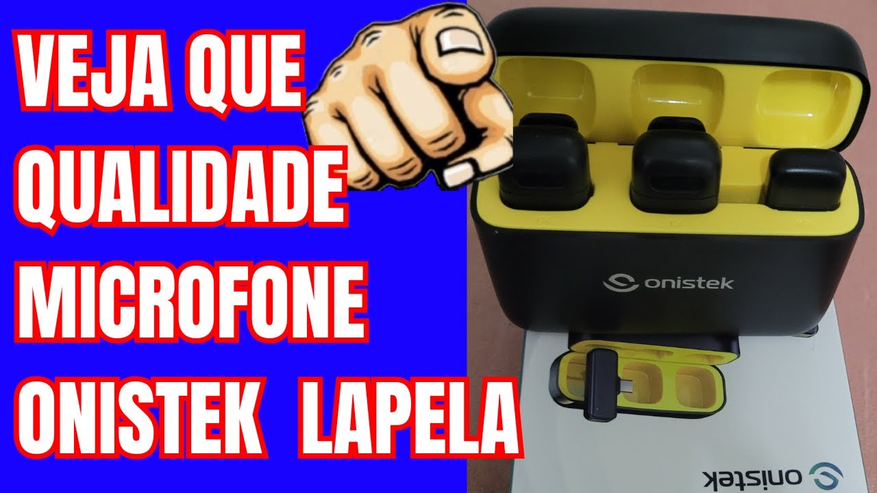 ✅MICROFONE ONISTEK LAPELA