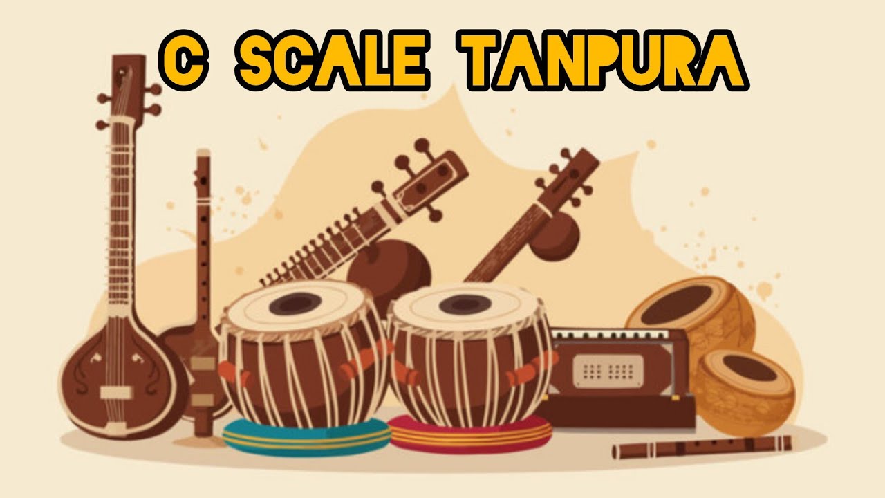 C scale tanpura ll play tanpura c scale ll scale tanpura best for meditation 🧘‍♀️ and singing...