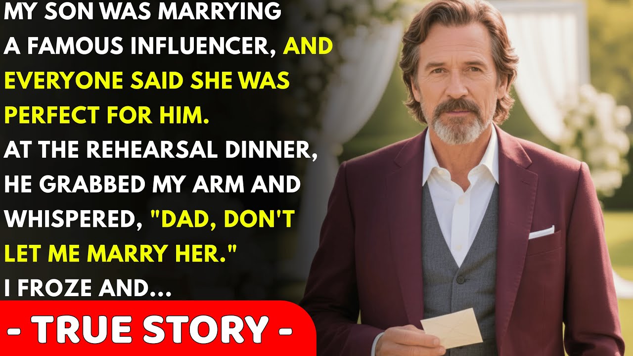 At The Rehearsal Dinner, My Son Grabbed My Arm And Whispered, 