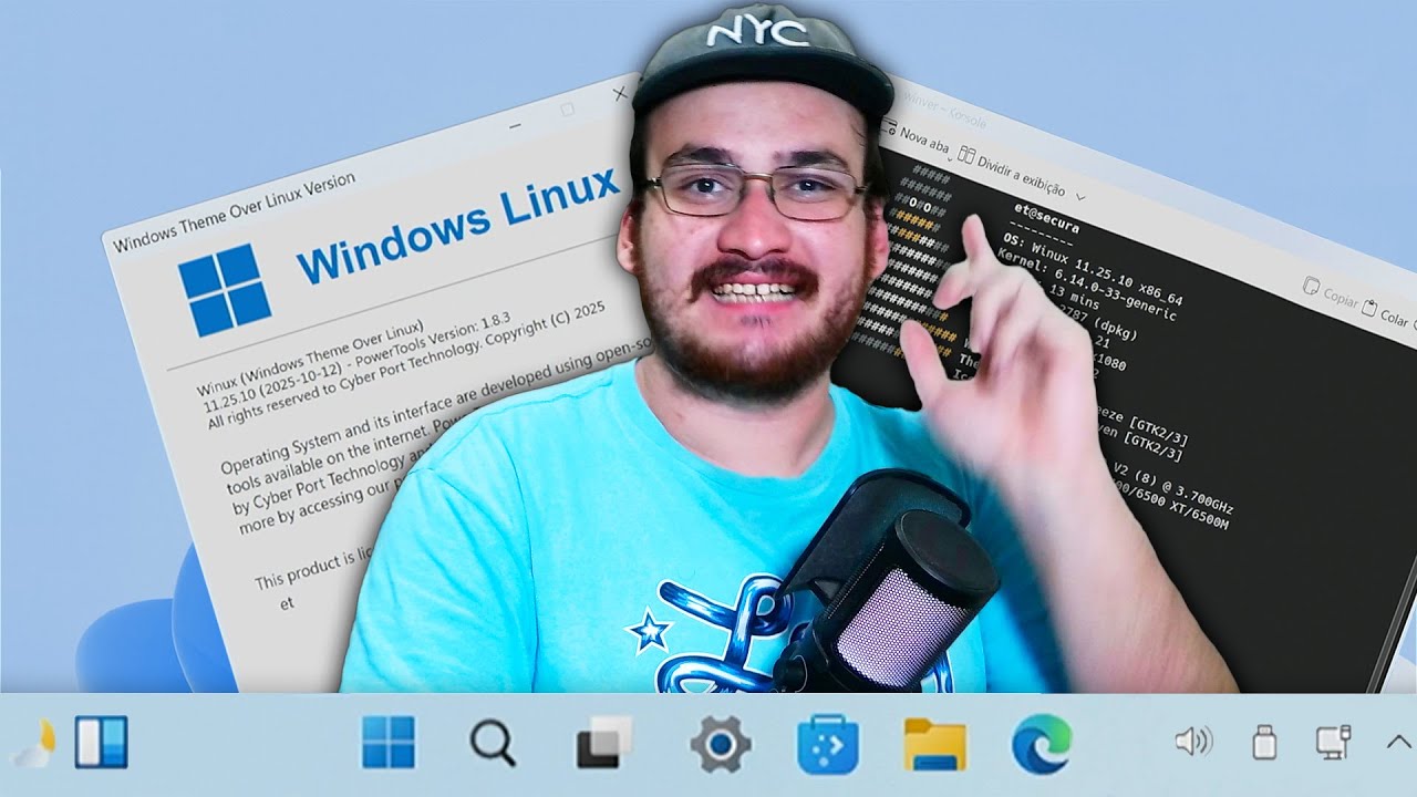 LINUX COM A CARA DO WINDOWS 11? TESTE NO WINUX!