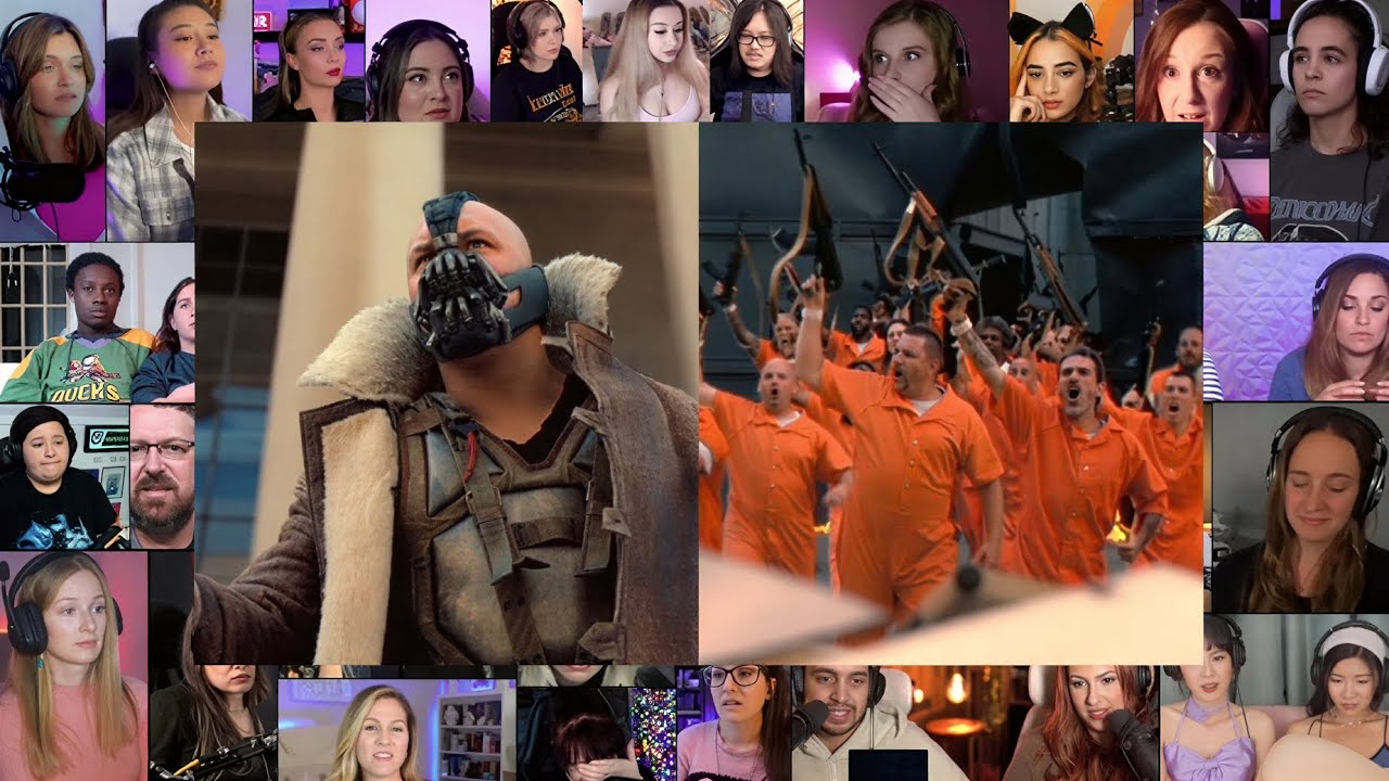 Bane's prison speech scene reaction Mashup | The Dark Knight rises 