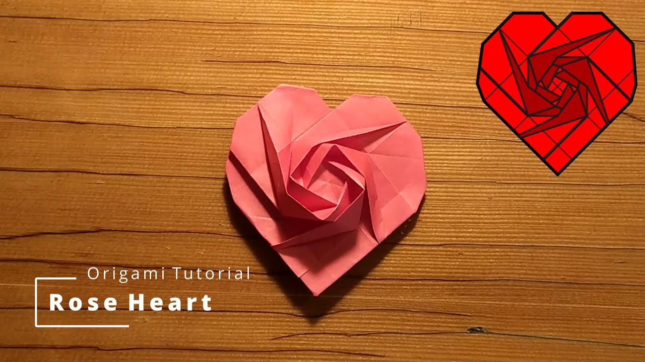 Origami Tutorial - Rose Heart 