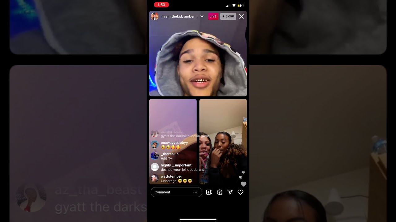 ￼ Miami the kid & Deshea frost Flirt with ig live Models￼ ￼