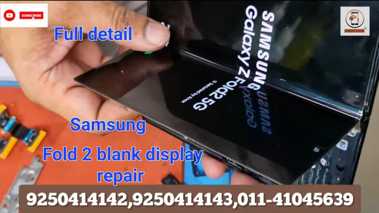 Samsung Galaxy Z Fold2 5G Blank Display Repair | Samsung Fold 2 Blank Display Repair | Screenfixer |