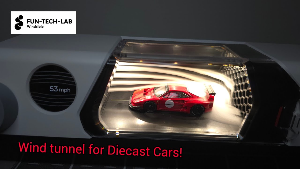 Wind tunnel for Diecast Cars!  Unboxing, Review and testing! Fun tech lab!