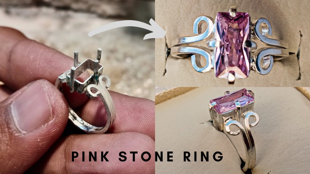 how to make a silver ring for women's handmake process