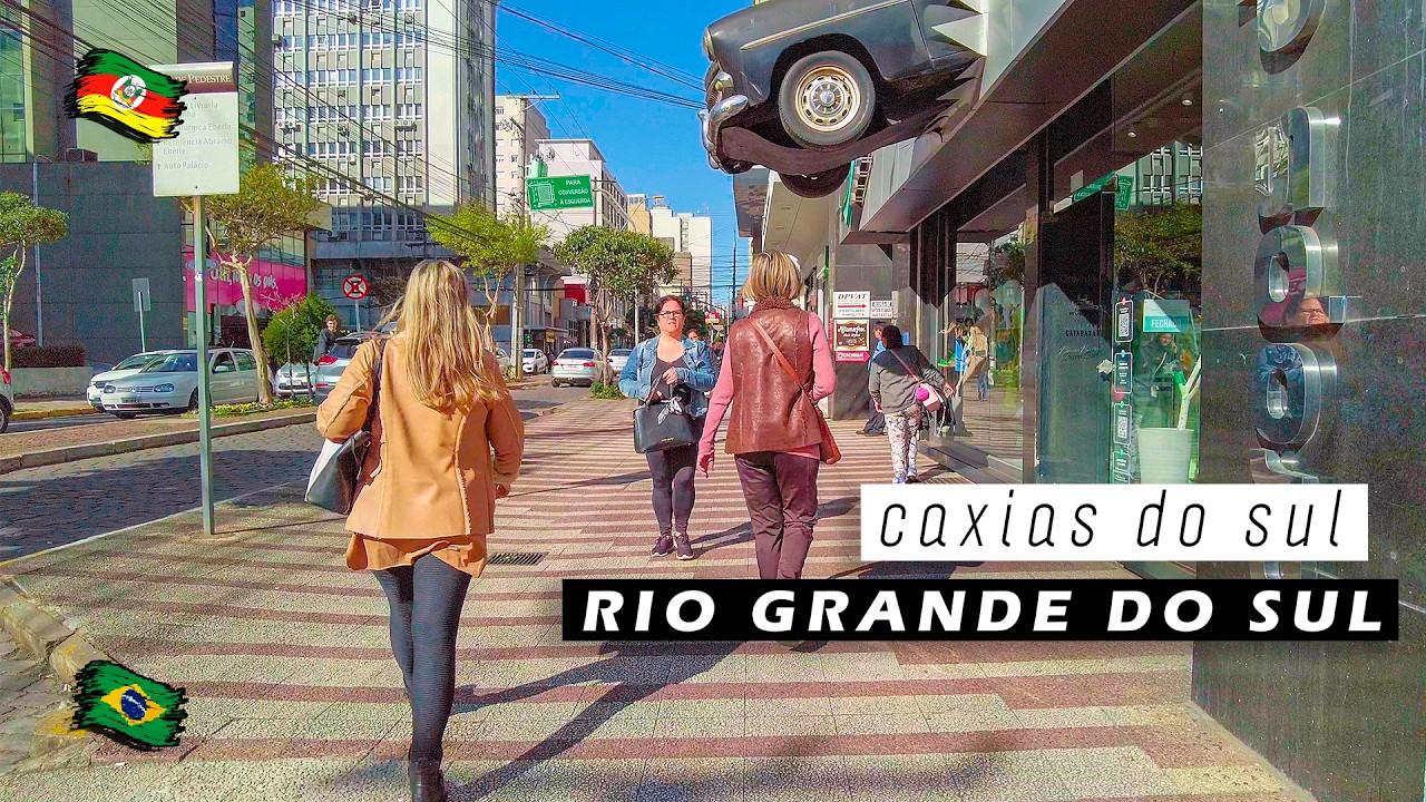 Walking in Caxias do Sul  — Rio Grande do Sul 🇧🇷 Brazil 【 4K UHD 】