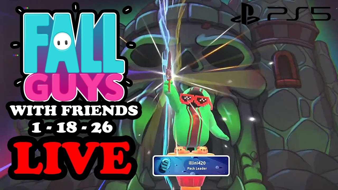 Few Games of Ranked Knockout! - Fall Guys Live PS5