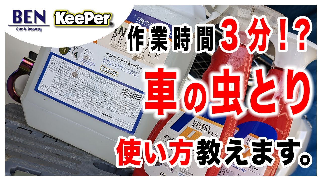【研修ですら教えない】虫取りクリーナー（インセクトリムーバー）の使いかた｜キーパーコーティング