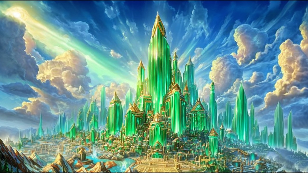 Lost Emerald City | 1 Hour Deep Space Ambient for Focus & Relaxation | 4K