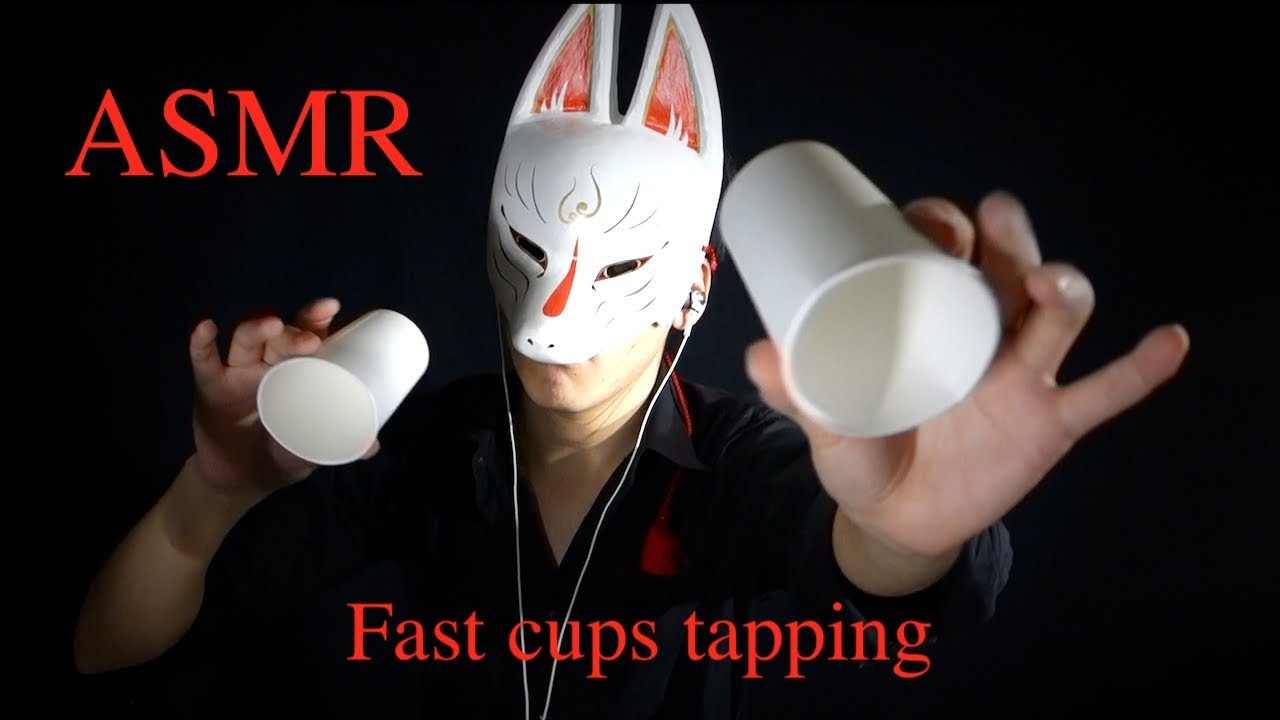 ASMR - 脳が震えるタッピング🦊 (初のハンドムーブメント入り) Tapping a paper cup and a hand movement  - [囁きあり- Talking]