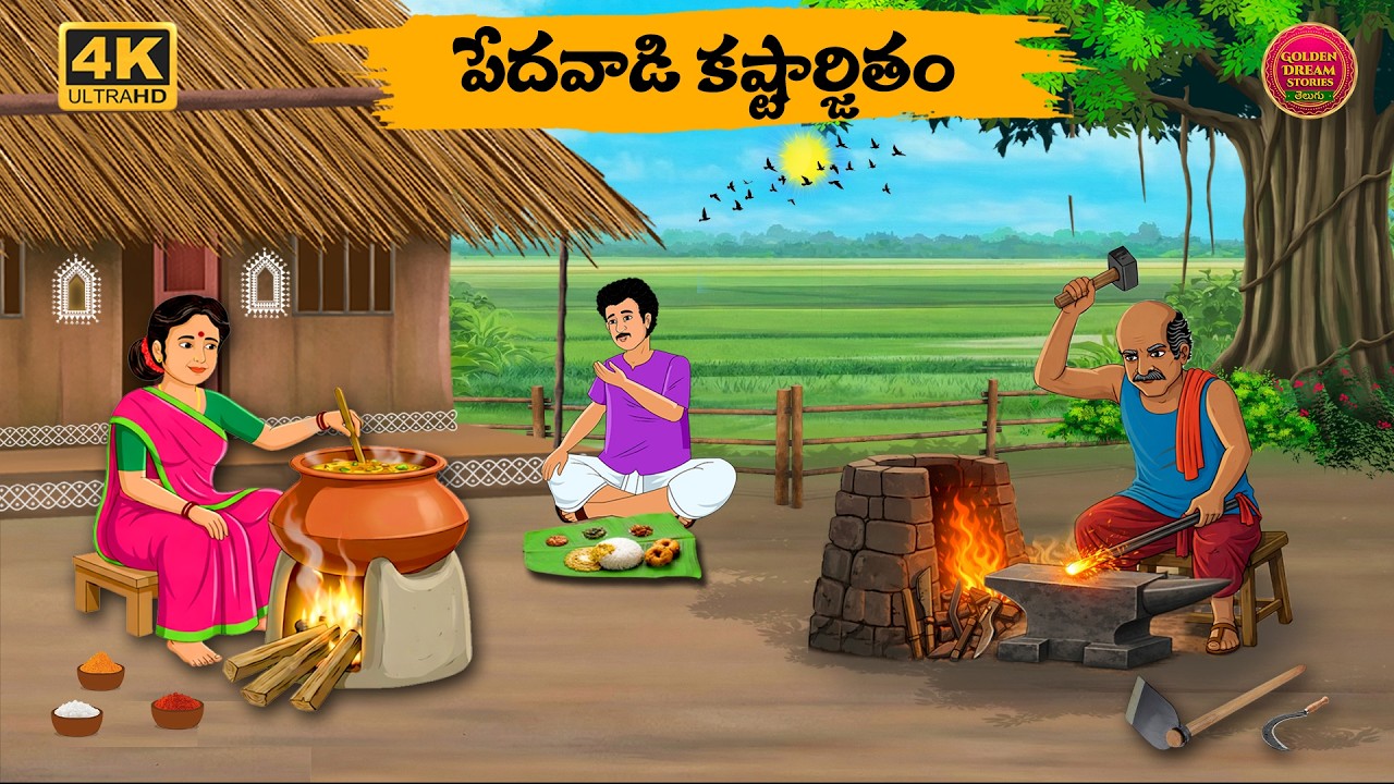 పేదవాడి కష్టార్జితం -Telugu stories - Golden Dreams 26 -Neethi Kathalu Telugu - Telugu Moral Stories