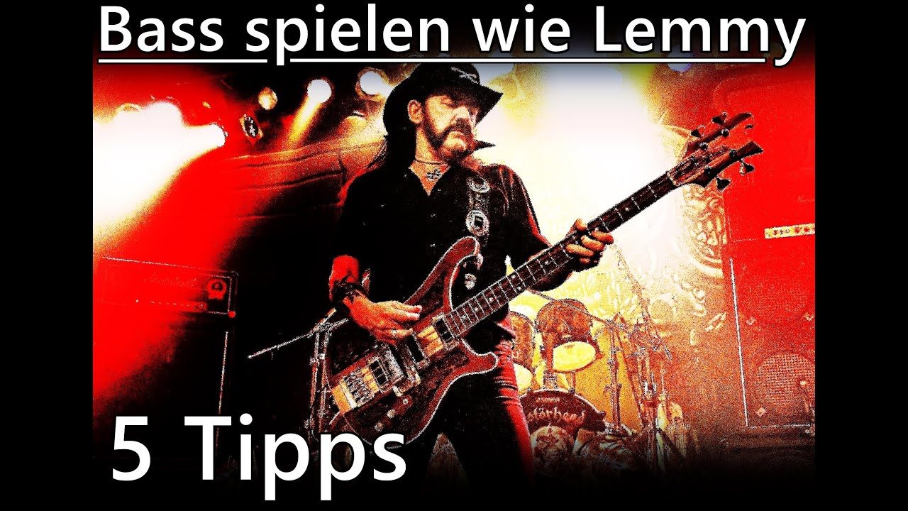 Bass spielen wie Lemmy von Mot&ouml;rhead 5 Tipps!