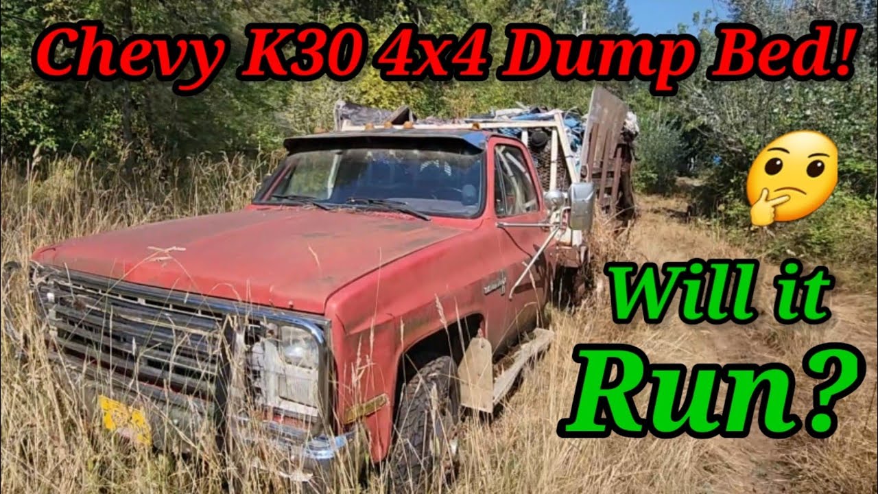Будет ли он заводиться и ездить? Самосвал Chevy K30 Custom Deluxe Dually 4x4 простоял ? лет!