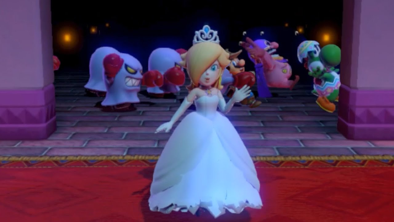 Super Mario Party Battle Minigames Can Rosalina Beat Them All? Rosalina vs Wario vs Yoshi vs Mario