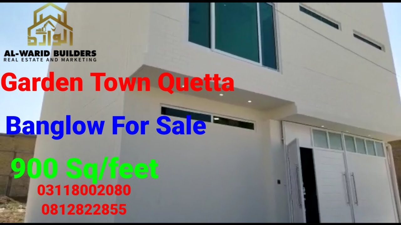 900 Sq/f Banglow For Sale Garden Town Quetta