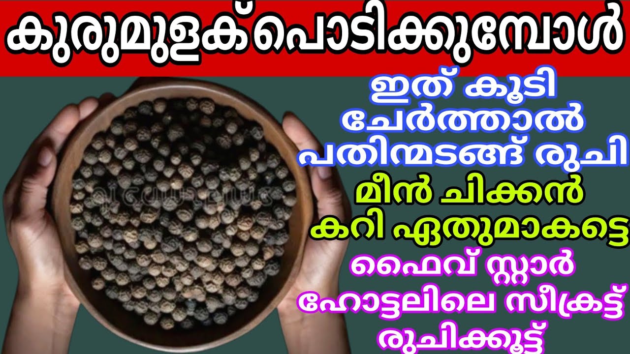 കുരുമുളക് പൊടിക്കുമ്പോൾ പൂപ്പൽ വരാതെ രുചി ഇതുകൂടി ചേർക്കു Kurumulak Podi Homemade Pepper Powder Tips