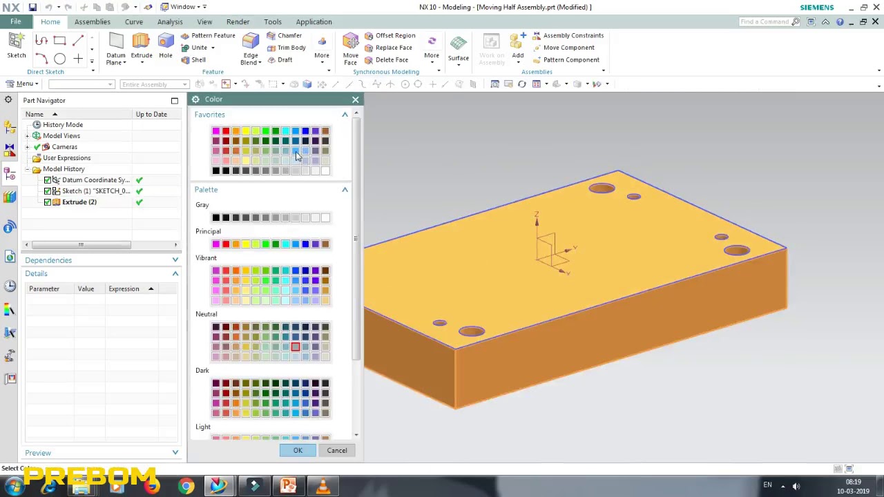 Make 3D mold base using Expressions|NX 10|Mold design