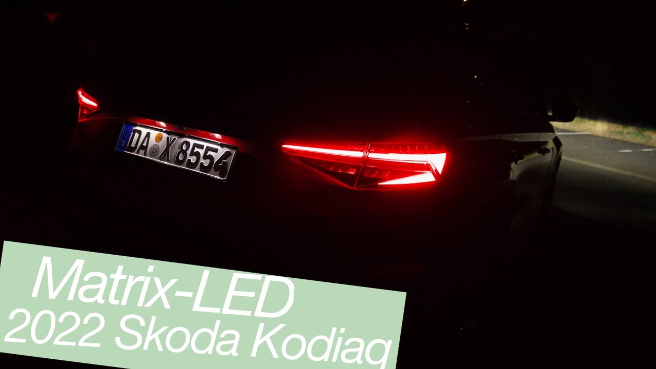 2022 Skoda Kodiaq: Matrix-LED-Scheinwerfer Test [4K] - Autophorie Extra