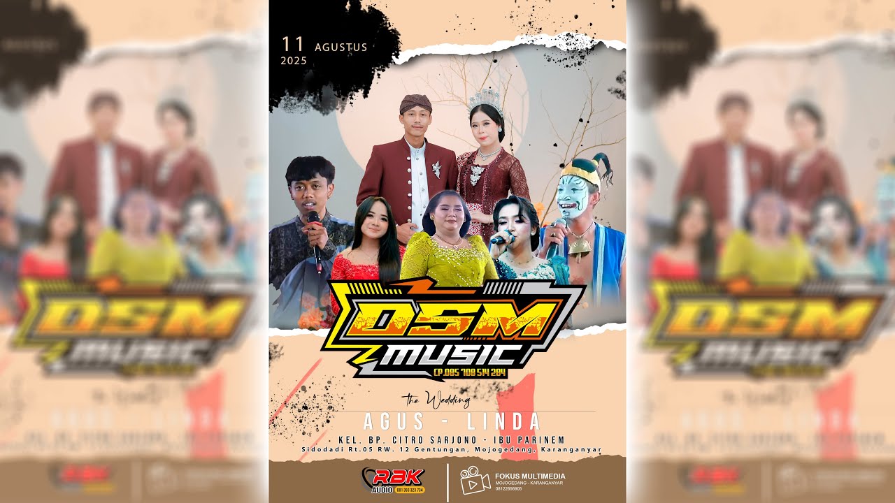 🔴LIVE PERNIKAHAN: AGUS - LINDA || DSM CAMPURSARI || RBK SOUND PRODUCTION || FOKUS MULTIMEDIA