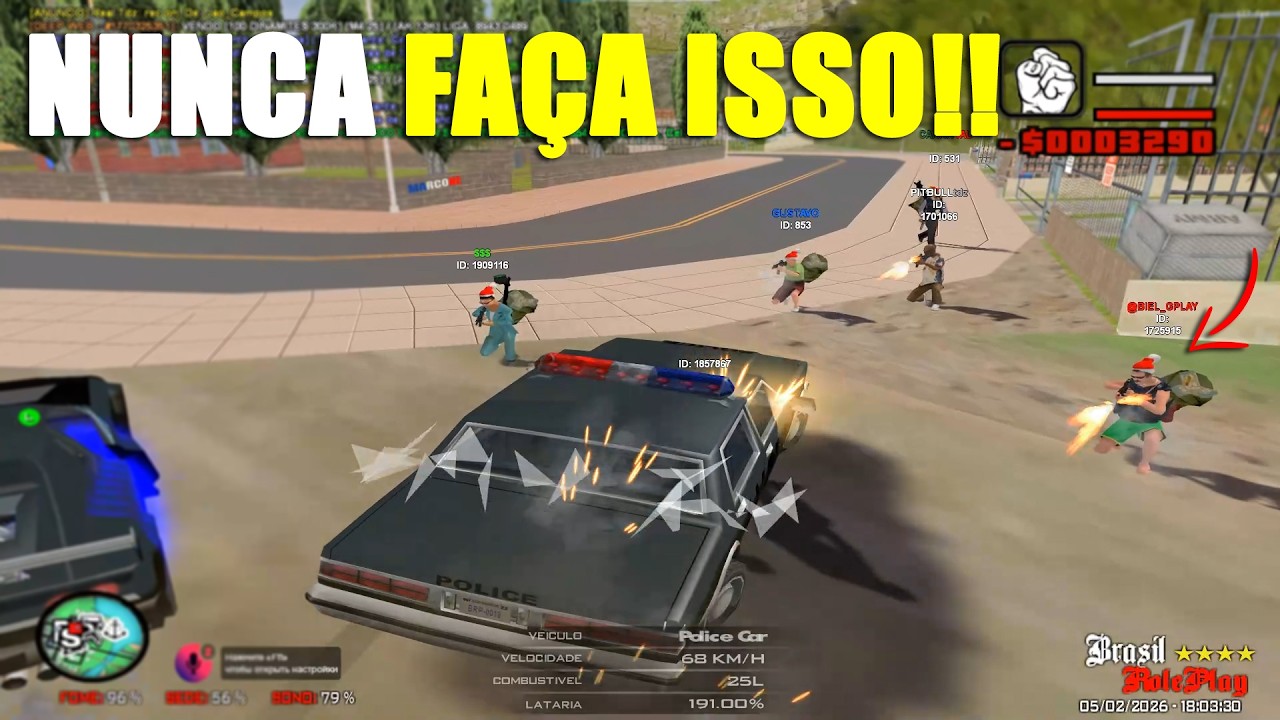 CAI EM UMA EMBOSCADA NO BRASIL ROLEPLAY - GTA SAMP RP