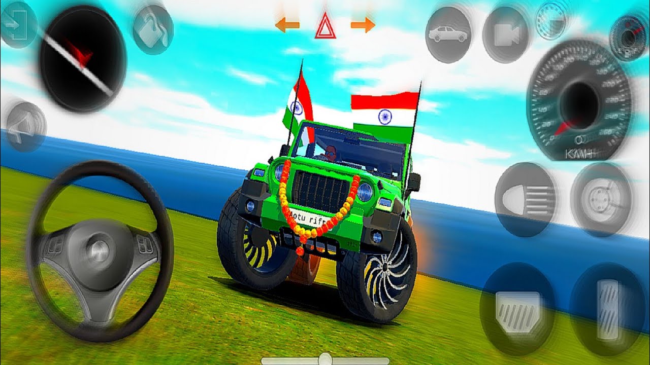Modified the dollar song and dark green MAHINDRA THAAR AND village roads and plzz support me gays 🙏🙏