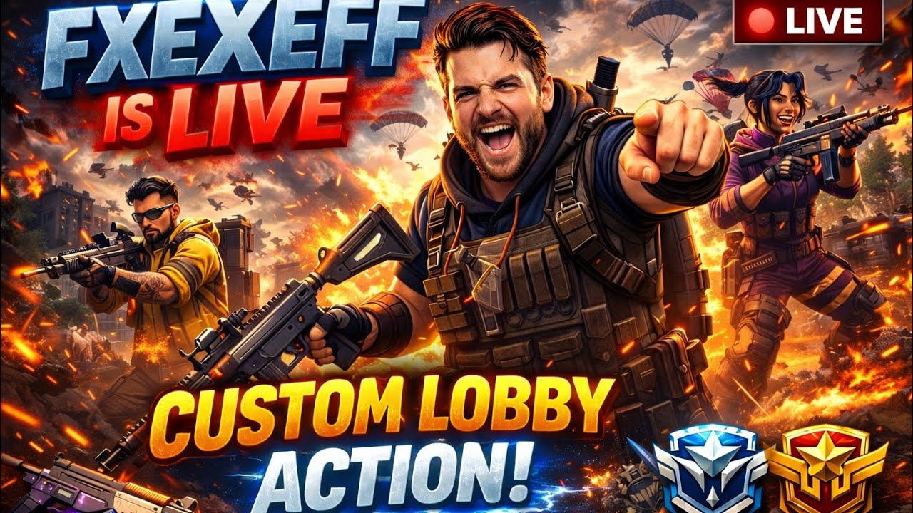 FREE FIRE LIVE COUSTOM 4 V 4 💥💯💥💯💥💯💥💯💥💯💥💯💥💯