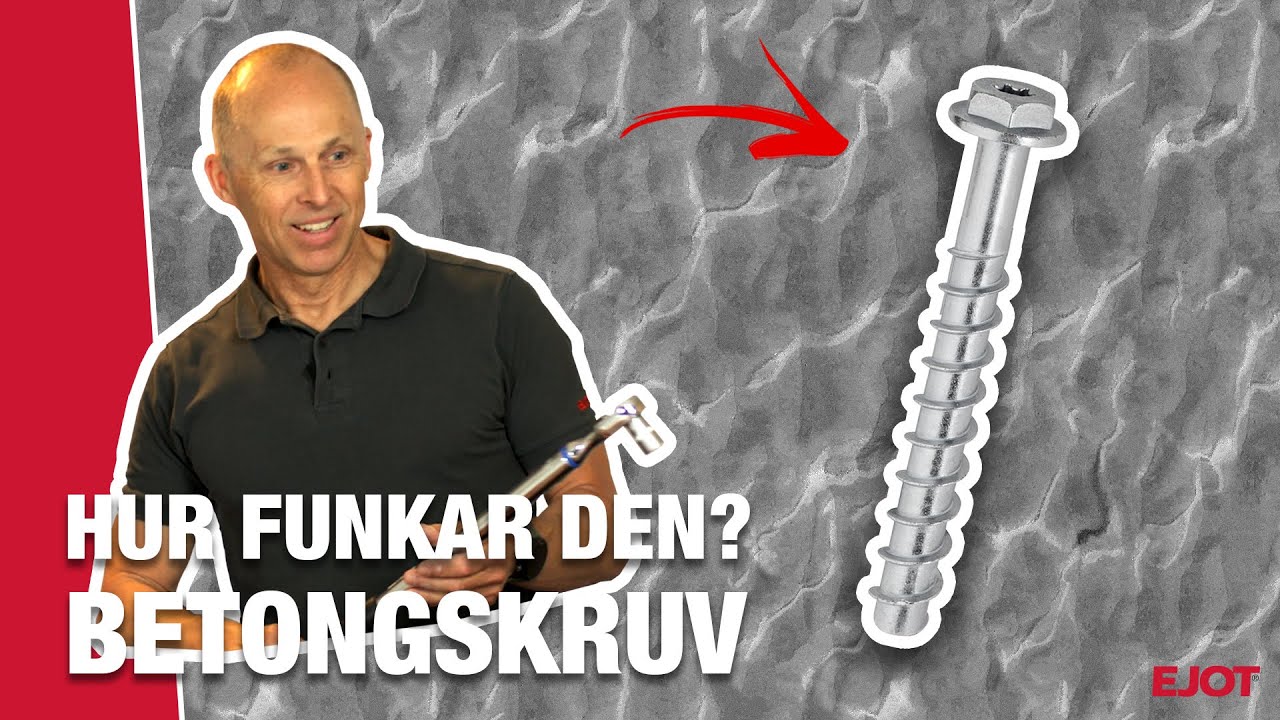 Betongskruv JC2 Plus - Hur funkar den?