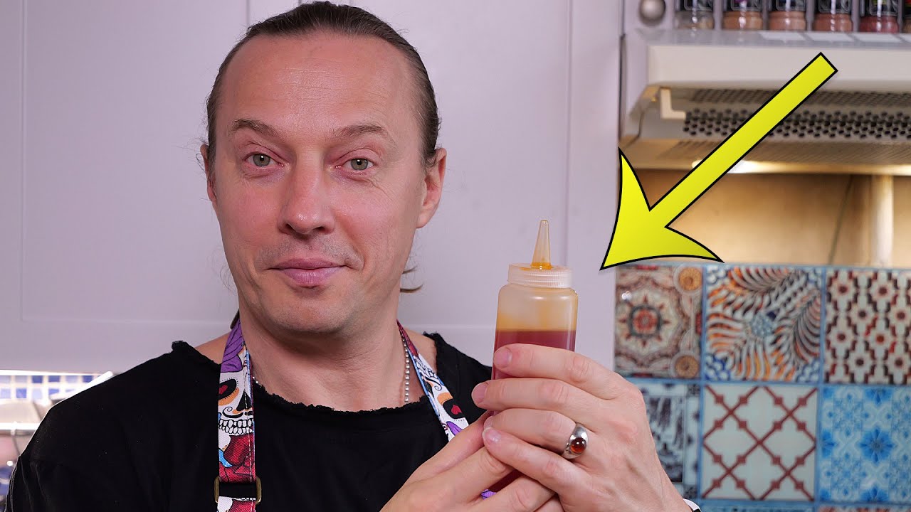 100 рублей и вы крутой Шеф-повар. Эту штуку делают, только в ресторанах Высокой кухни. Красное масло