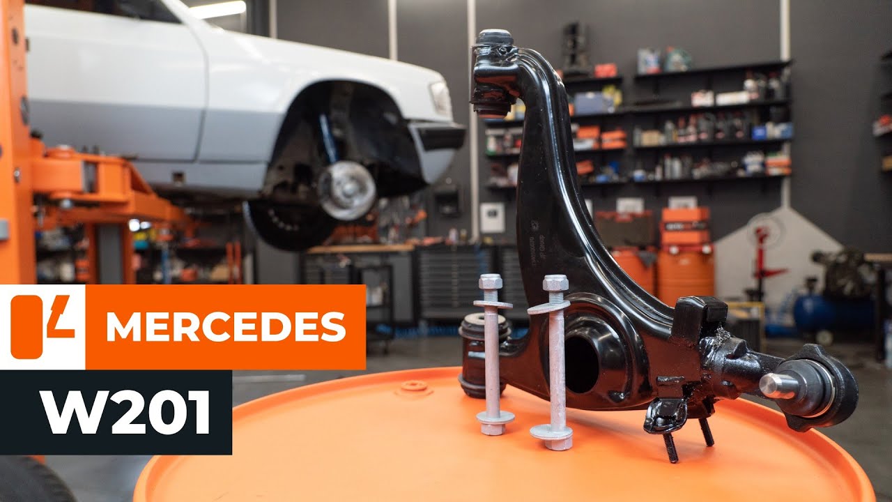 Como substituir a braço de suspensão dianteira no MERCEDES W201 [TUTORIAL DA AUTODOC]