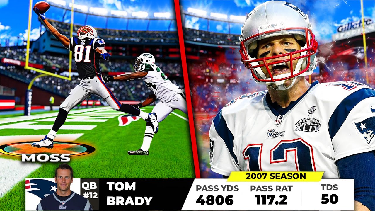 The Most Explosive Offense In NFL History: The 2007 Patriots (Madden 23)