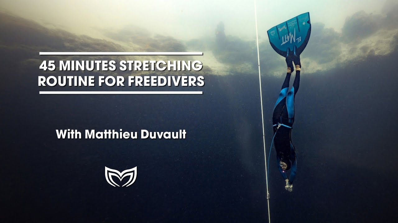 45 minute Freediving Stretching Routine by Canadian National Record Freediver, Matthieu Duvault