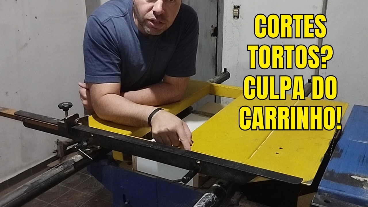 Como Ajustar o Esquadro do Carrinho da Esquadrejadeira com Precisão!
