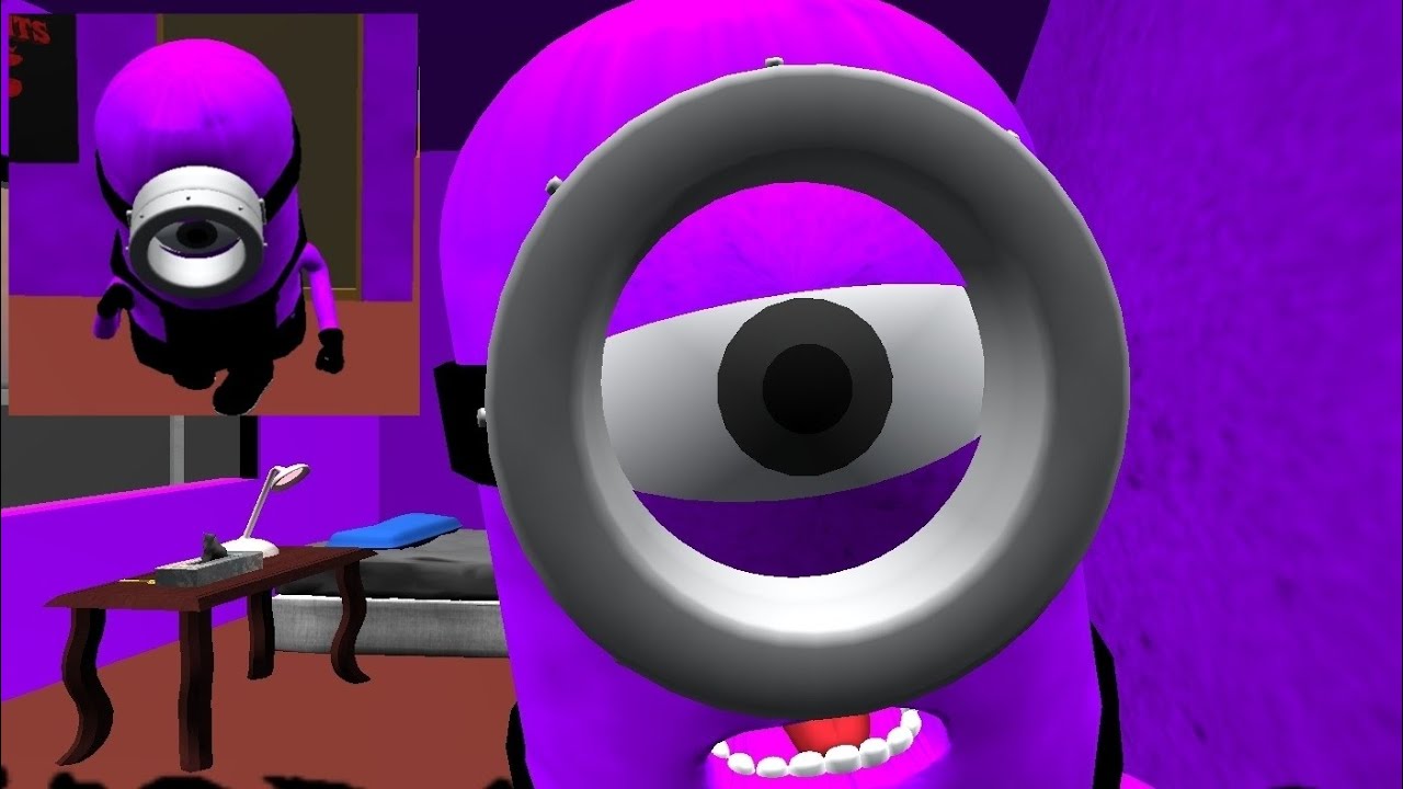 Hello evil purple one eye minion neighbor full gameplay