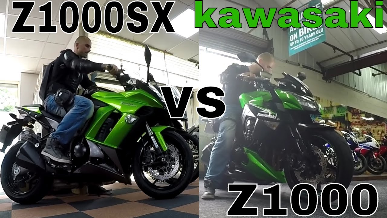 KAWASAKI Z1000 (2013) vs KAWASAKI Z1000SX (2013) APSKATU UN SALĪDZINU !
