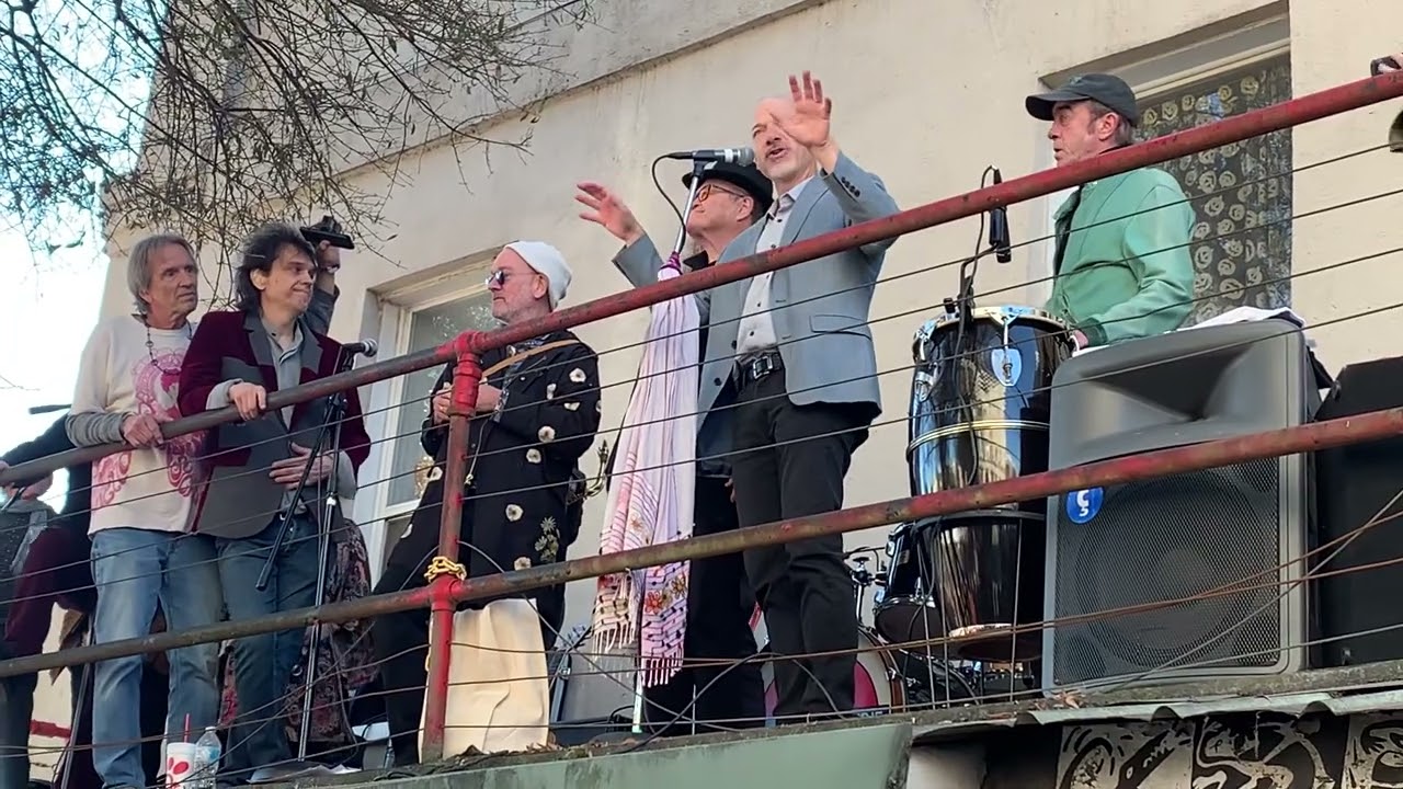 Mickey Dolenz of the Monkees with R.E.M.