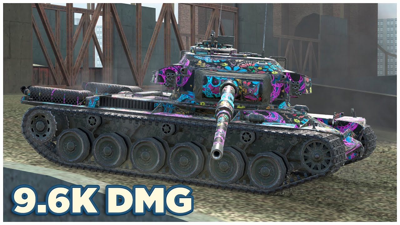 Strv K • 9.6К УРОНА • 5 ФРАГОВ • WoT Blitz