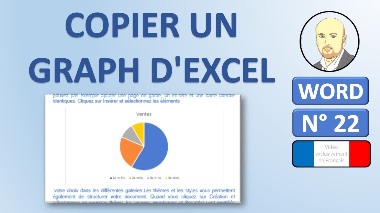 Word 22 - Comment Copier un graphique Excel dans Word