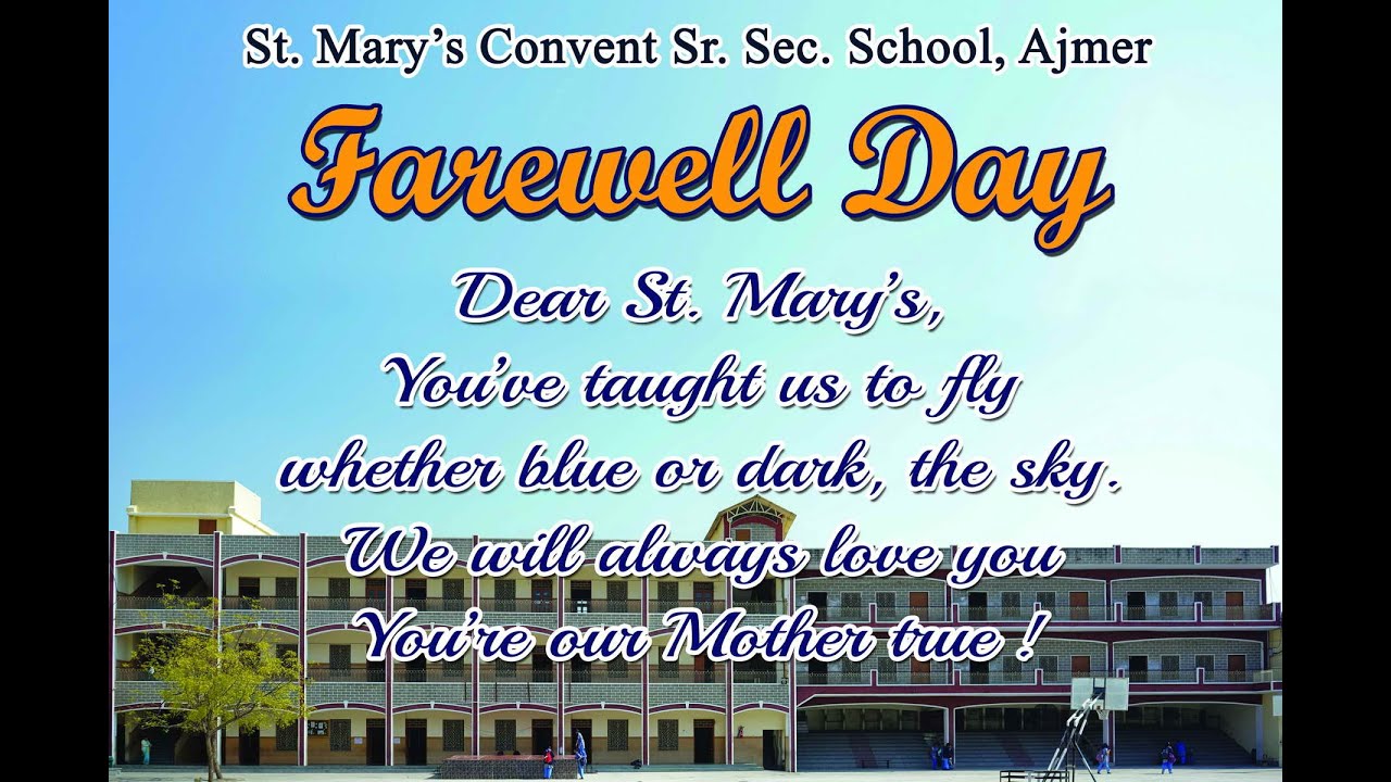 FAREWELL DAY CELEBRATION 2020