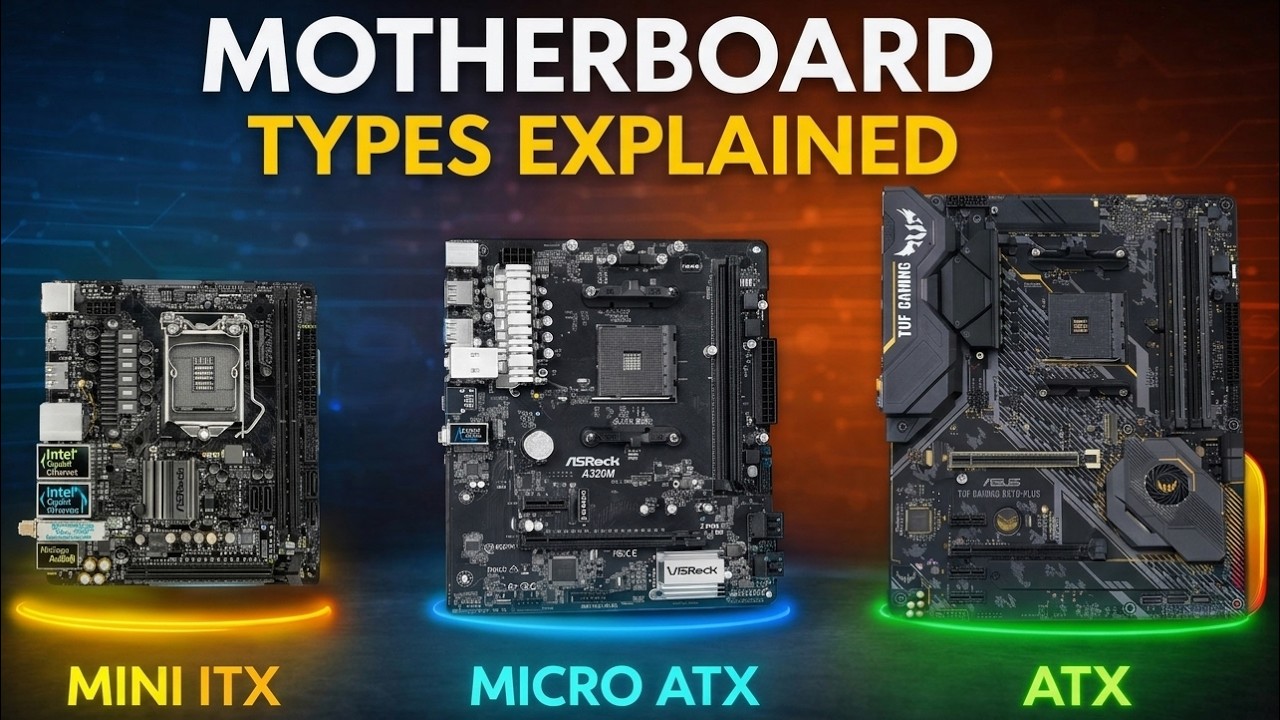 Motherboard Sizes Explained (ATX, Micro-ATX, Mini-ITX)