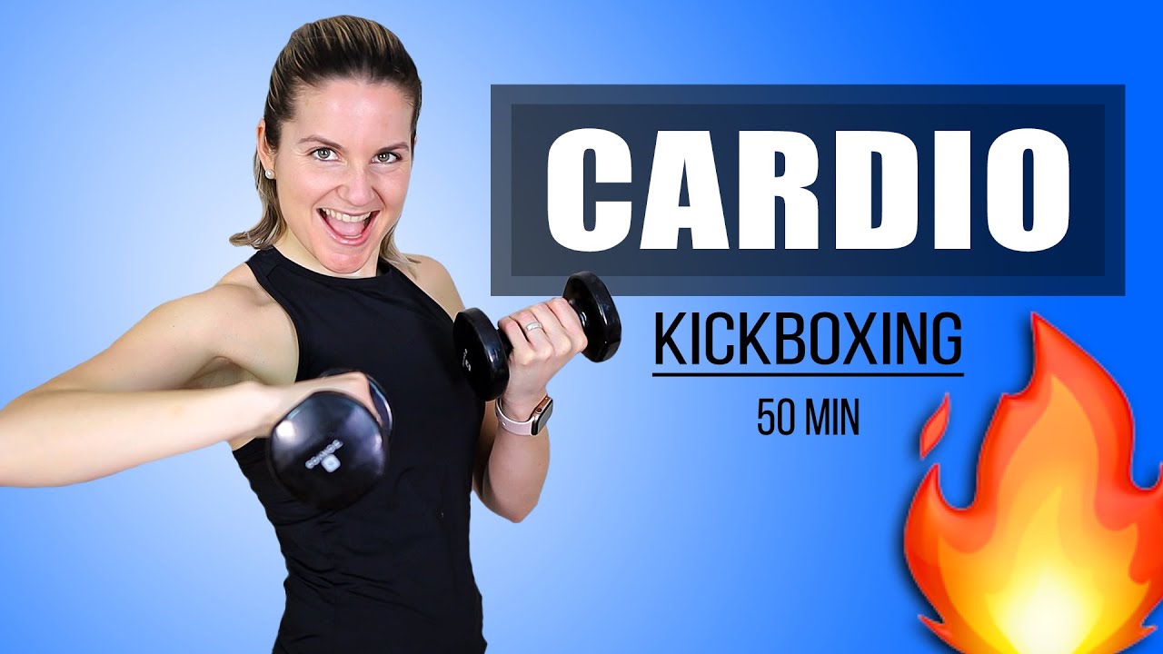 Quema Grasa 🔥 y Tonifica tus Músculos 💪🏻 con este Cardio Kickboxing  🥊de 50 minutos