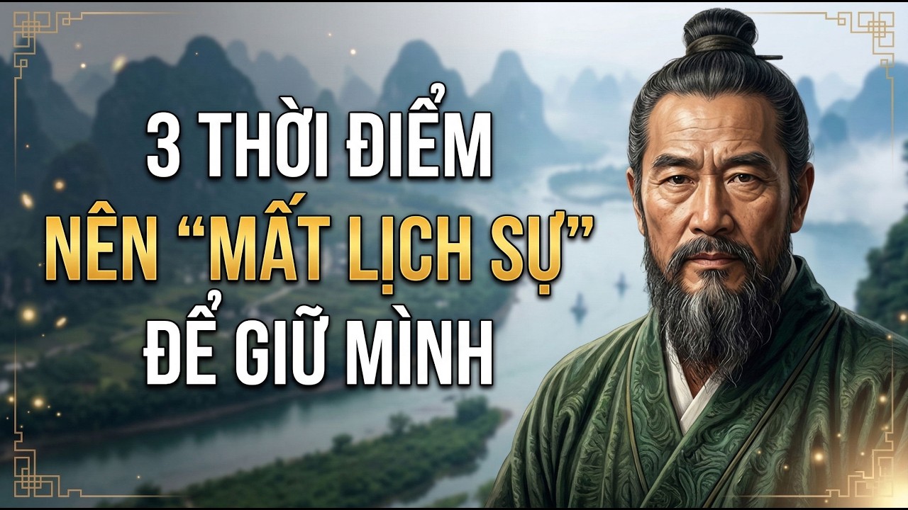 CỔ NHÂN DẠY: 3 Lúc Bạn Nên “Mất Lịch Sự” Một Chút Để Giữ Mình | Triết Lý Sống | Cổ Nhân Audio