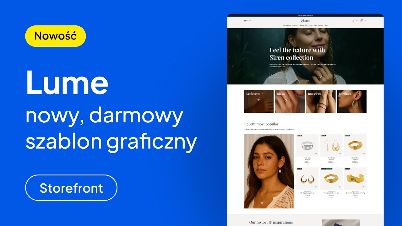 Design, który stawia na produkt. Sprawdź Lume – darmowy szablon Shopera