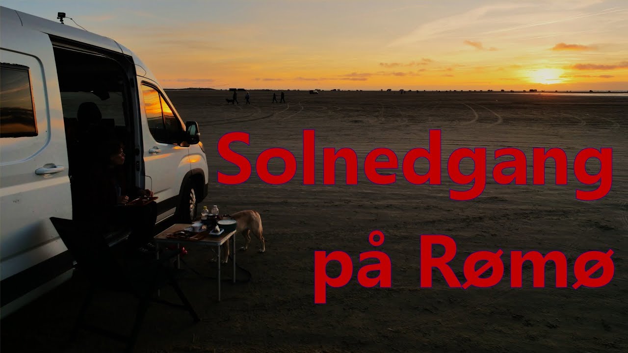 Solnedgang og aftensmad på Rømø