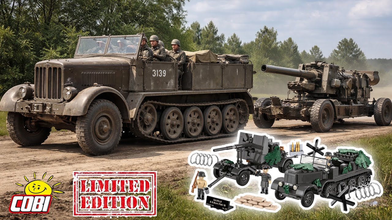 Eilmeldung: Neue Limited Edition COBI 3139 Sd Kfz 8 & 8,8cm FLAK 18