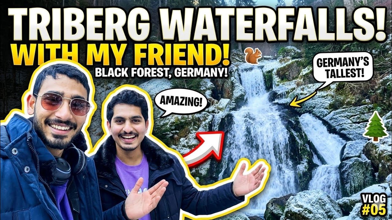 Visiting Germany's Tallest Waterfall: Triberg Winter Vlog 🇩🇪