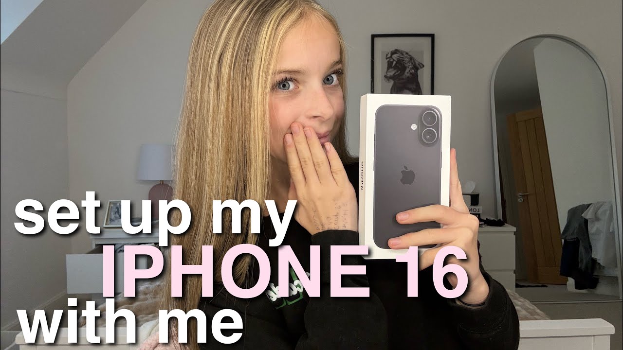 SET UP MY NEW IPHONE 16 WITH ME!! 🌟 *vlogmas day 6, aesthetic, etc.