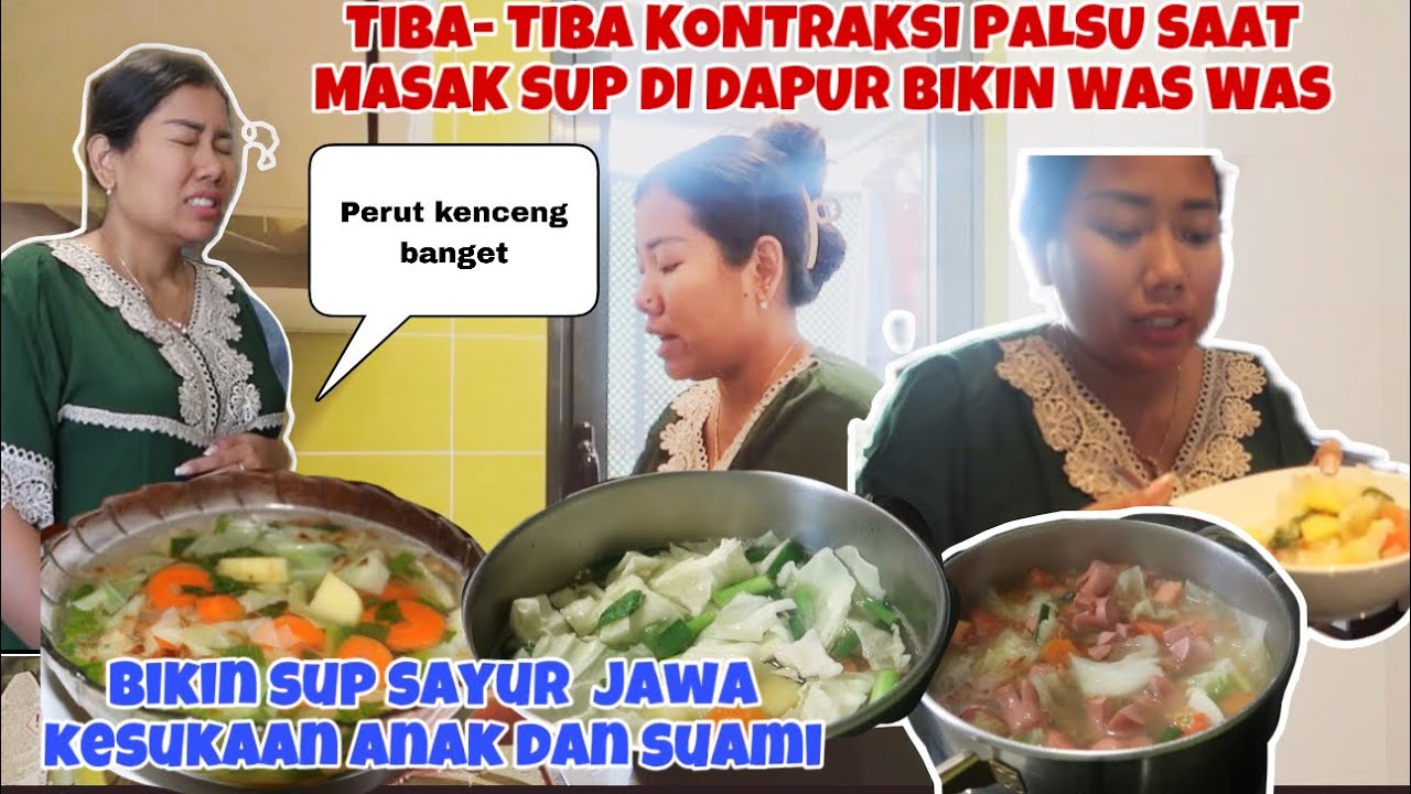 TIBA-TIBA KONTRAKSI PALSU SAAT MASAK DI DAPUR