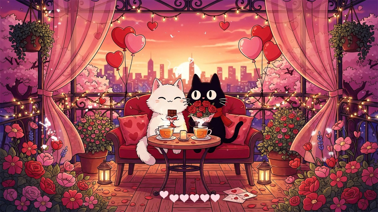 Sunset With You ☕💞 Relaxing Lofi for Sweet Thoughts